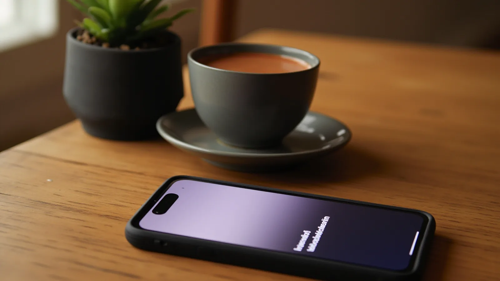 Editorial photograph of a helpdesk scene with a single Aadhaar printout and a chai glass